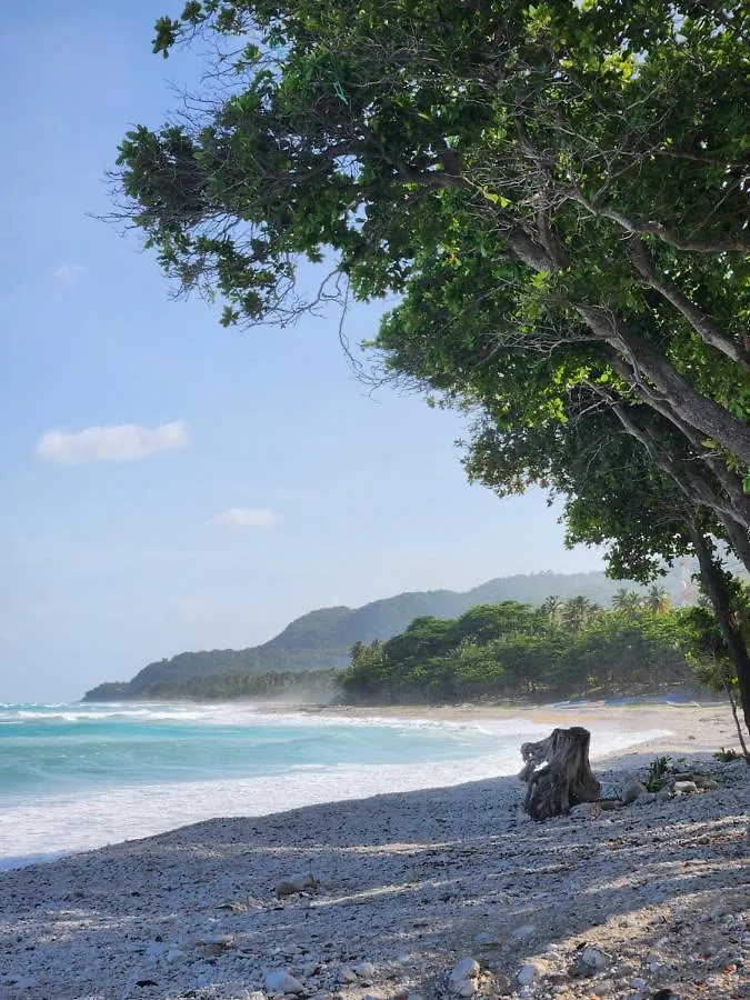 Beachfront Apartment, Quiet 4 Beds, 1 Bath, Ac, Wi-Fi, Hot Water, In Paraiso Near Los Patos Apartment Paraiso (Barahona)